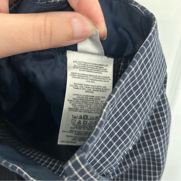 Brooks‎ Brothers Women’s Navy Windowpane Ankle Pants, 6 - Picture 8 of 8